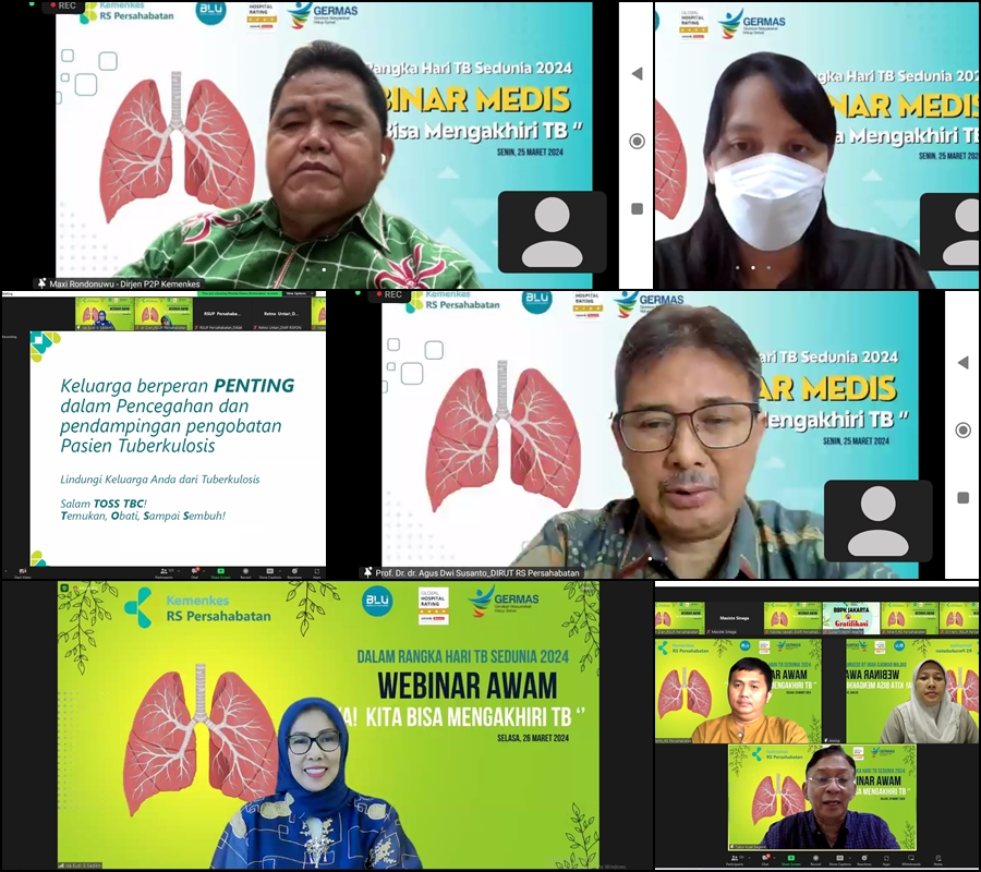 RS Persahabatan Menyelenggarakan Seminar Medis & Webinar Awam Dalam Rangka Hari TB Sedunia 2024